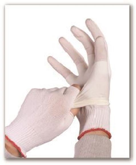 Picture of Half-Finger Polyester Glove Liners (Blue) - CH-BGL2.20