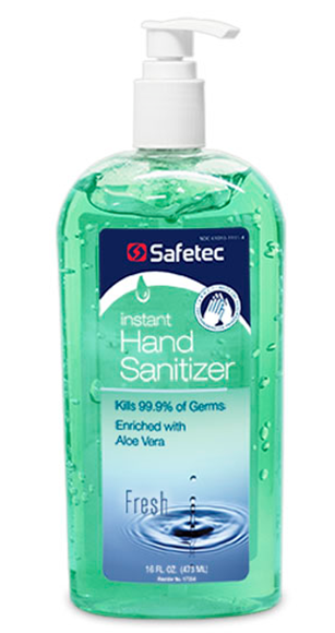 Picture of Instant Hand Sanitizer, 16oz. Pump Bottle - Fresh Scent - 17354