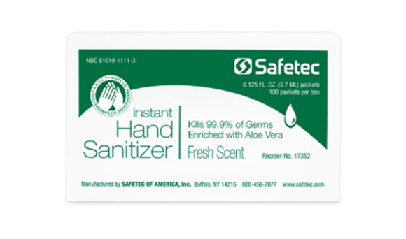 Picture of Hand Sanitizer .125 oz. Pouch (Fresh) - 17352