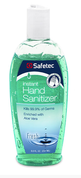Picture of Instant Hand Sanitizer, 8oz. Flip Top Bottle - Fresh Scent - 17370